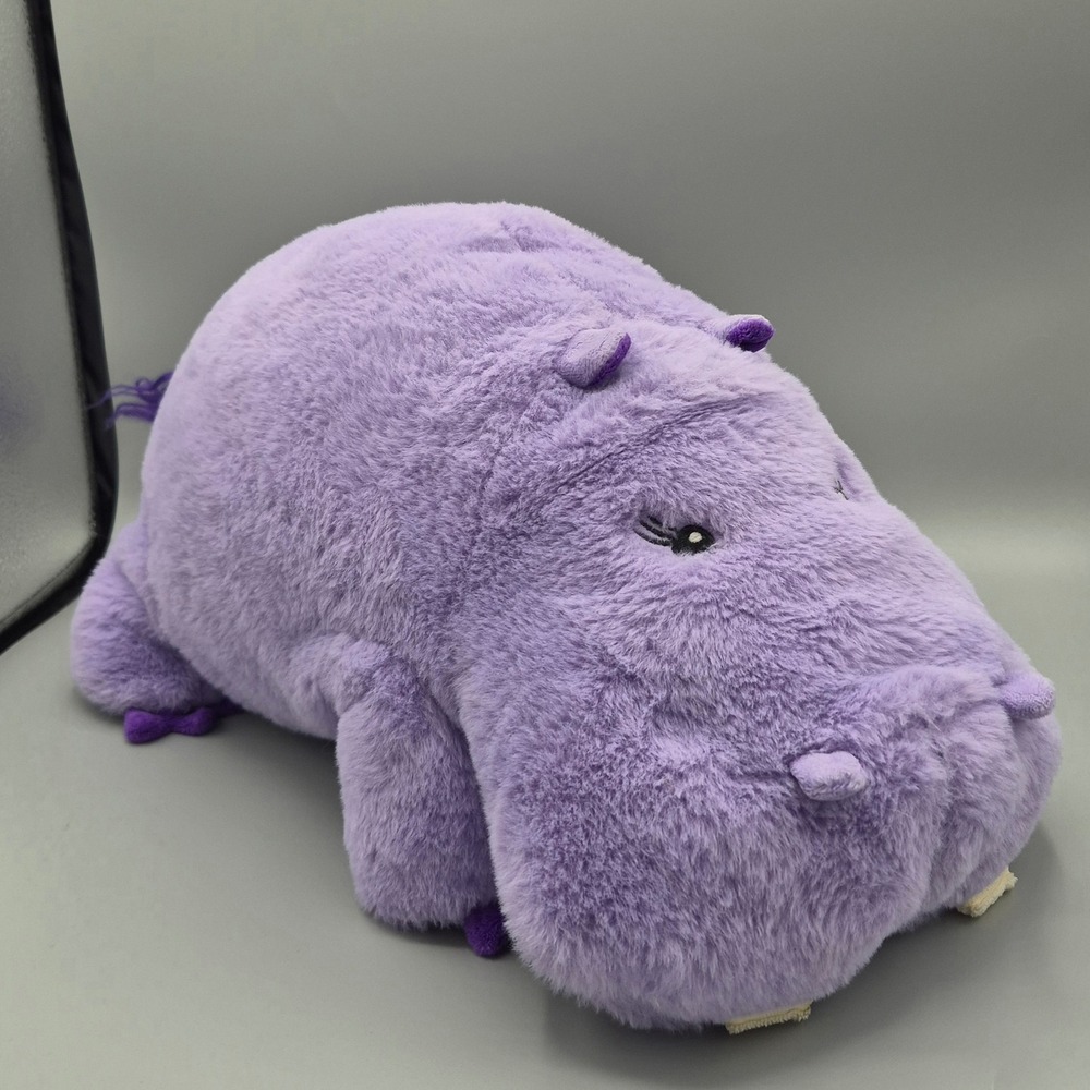 Giggle Scape Purple Hippo Plush Stuffed Animal Target 2024 Fuzzy Faux Fur 15in